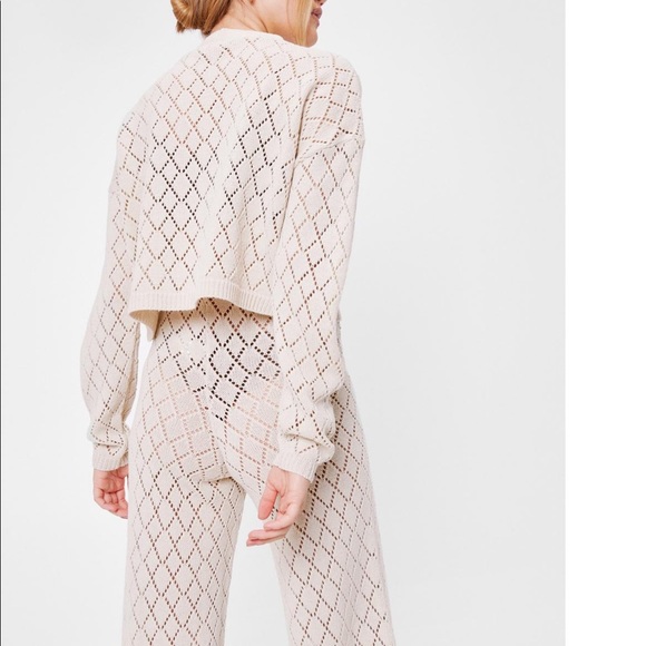 LASTSET M Diamond knit set cardigan and pants - Picture 5 of 7